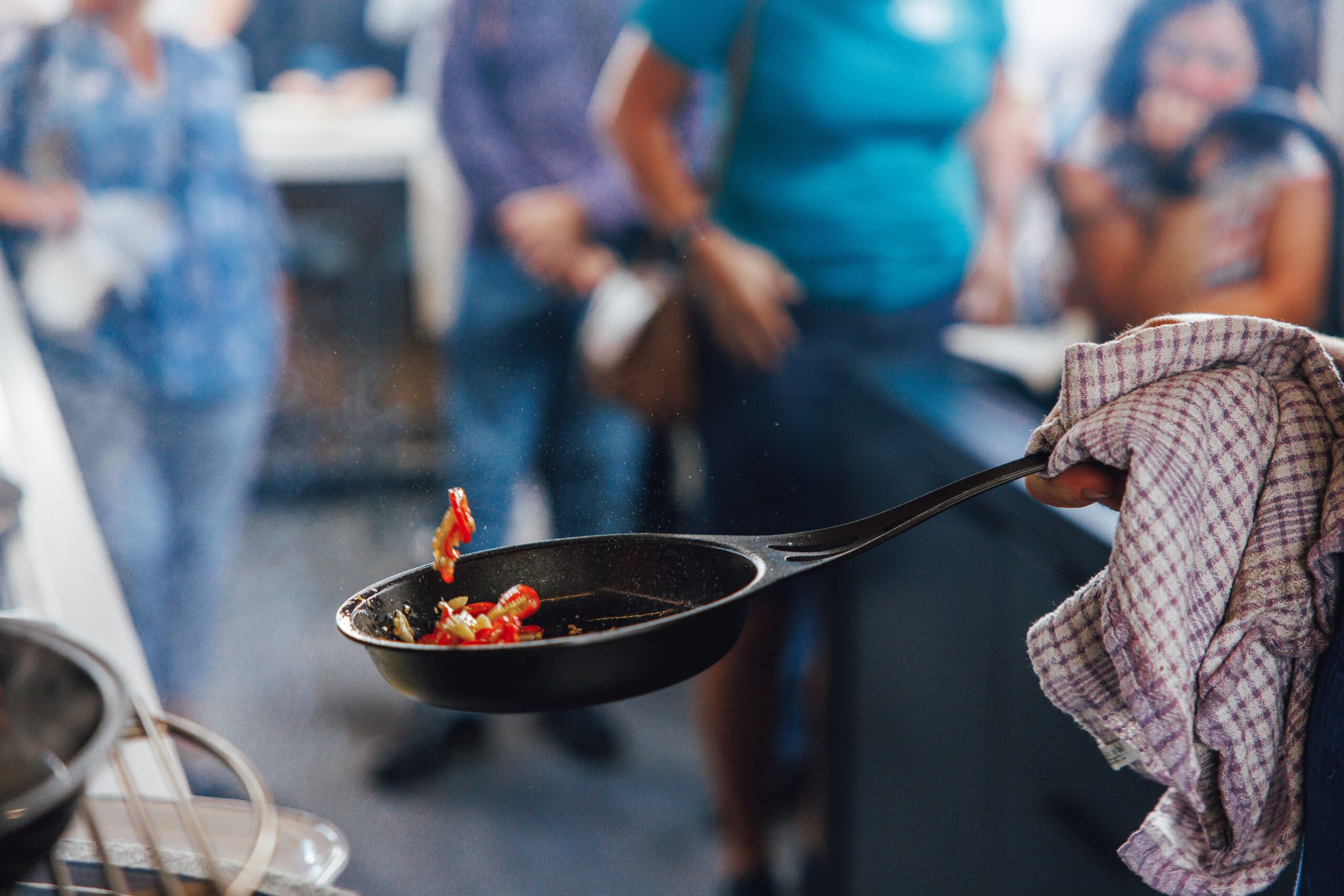 Outdoor cooking classes at The Gallery al fresco