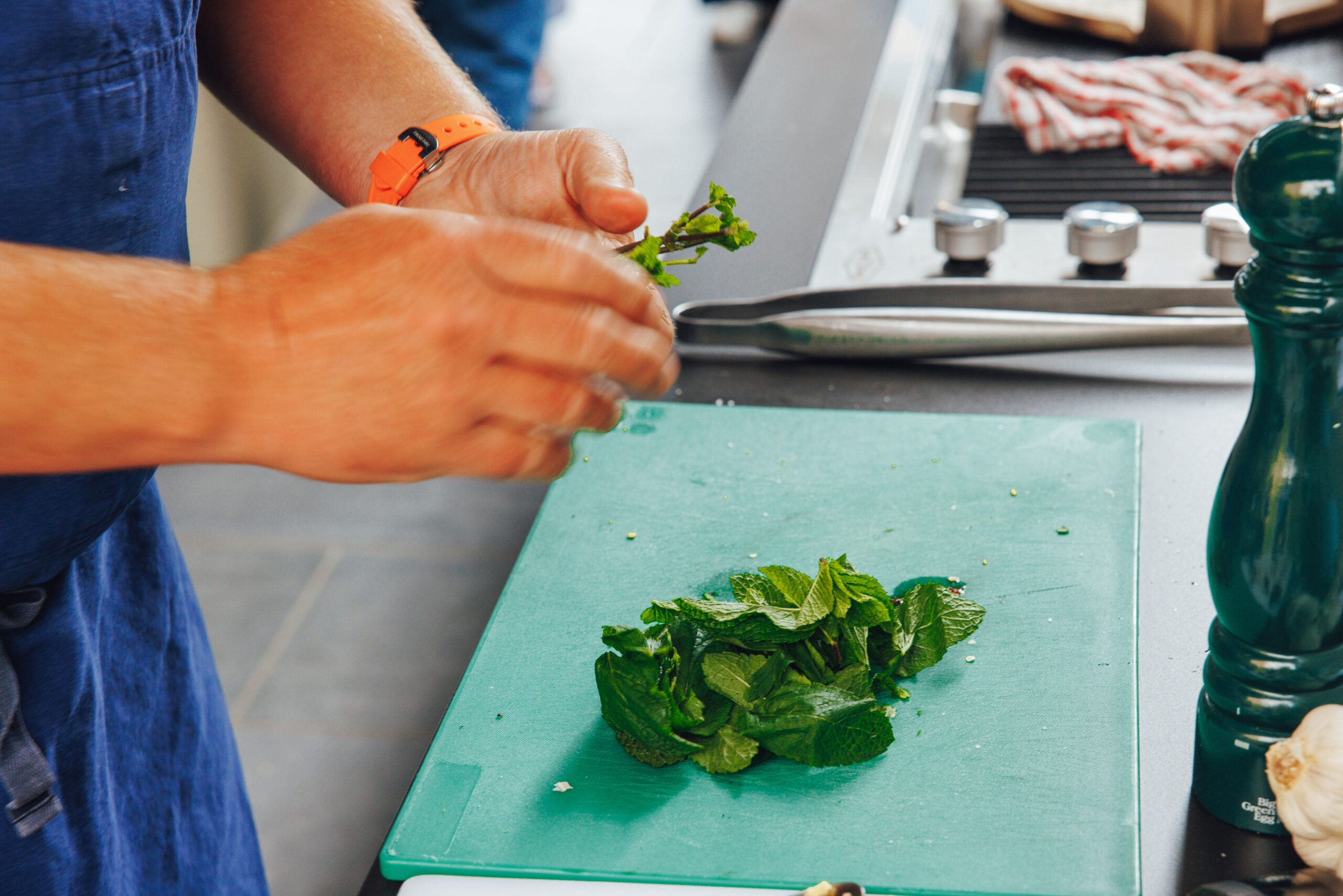 Outdoor cooking classes at The Gallery al fresco